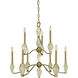 Vivian 9 Light 31 inch Brushed Brass Dining Chandelier Ceiling Light