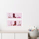 Juvenile Pink and Red and White Framed Art