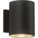 Nordic LED 6 inch Black Exterior Wall Light
