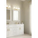 Mirelle 3 Light 25 inch Legacy Brass Vanity Wall Light