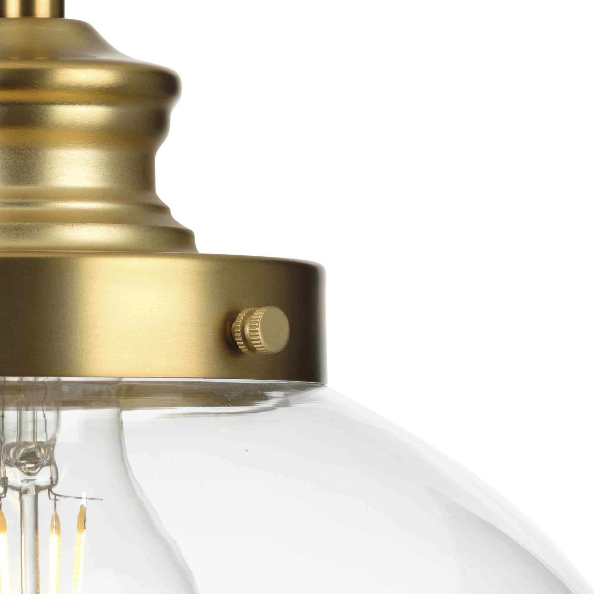 Penn 1 Light 9.75 inch Natural Brass Pendant Ceiling Light, Medium