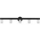 Kelly Wearstler Esfera 5 Light 36 inch Nightshade Black Bath Vanity Wall Light