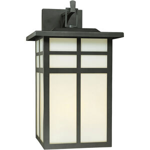 Mission 3 Light 19 inch Black Outdoor Sconce