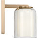Drew & Jonathan Holden 1 Light 6.67 inch Satin Brass Bath Sconce Wall Light in LED
