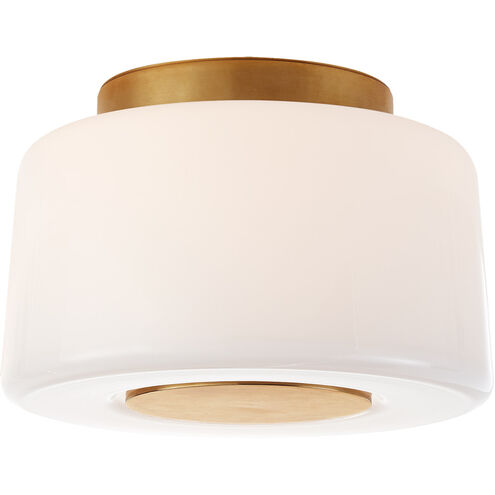 Barbara Barry Acme 3 Light 9 inch Soft Brass Flush Mount Ceiling Light, Small