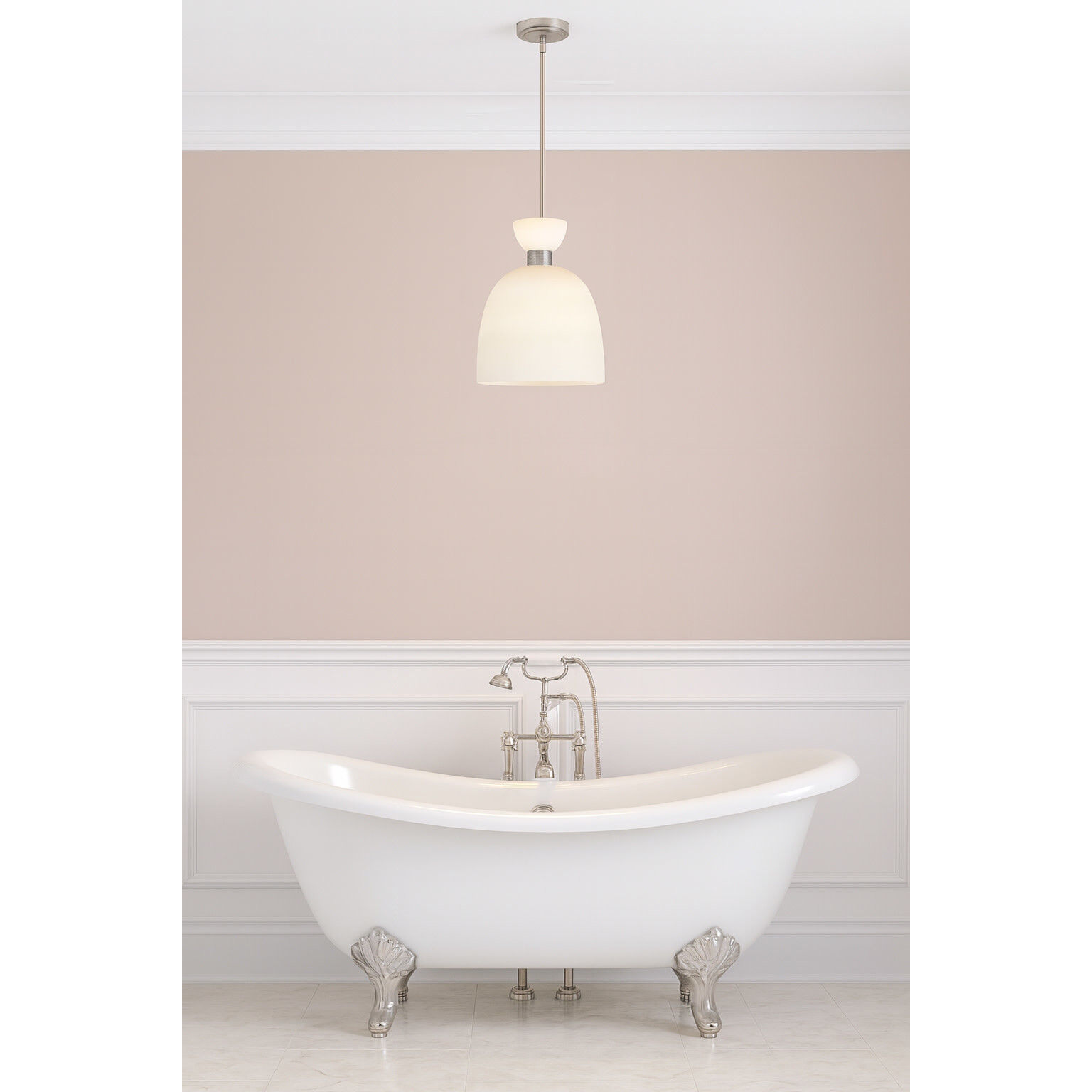 Lisa McDennon Tallulah 3 Light 14 inch Polished Nickel Pendant Ceiling Light