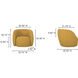 Rae Yellow Outdoor Accent Chair