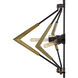 Malounta 6 Light 32 inch Antique Brass and Black Chandelier Ceiling Light