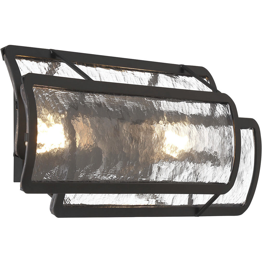 Bella Collina 2 Light 24 inch Coal Bath Vanity Wall Light