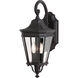 Cotswold Lane 2 Light 20.5 inch Black Outdoor Wall Lantern, Small