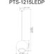 Picotas LED 12 inch Matte Black Pendant Ceiling Light