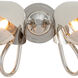 Keaton 2 Light 19.25 inch Polished Nickel Wall Sconce Wall Light, Double