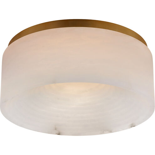 Kelly Wearstler Otto LED 12 inch Antique-Burnished Brass Flush Mount Ceiling Light, Medium