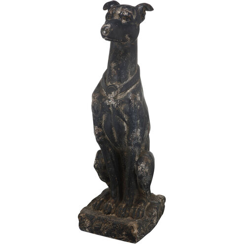 Dog Black Statuary