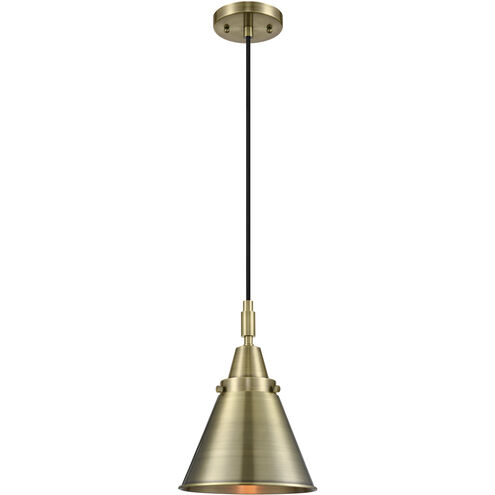Downtown Urban Appalachian 1 Light 8 inch Antique Brass Mini Pendant Ceiling Light