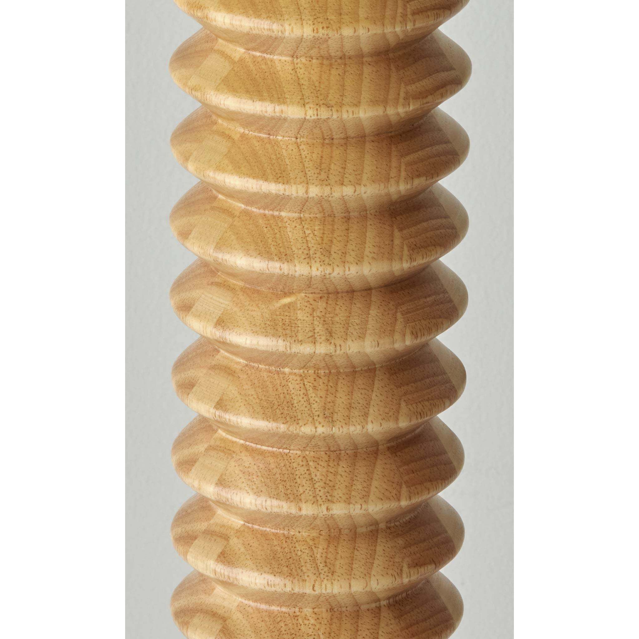 Judith 60 inch 150.00 watt Natural Wood With Black Floor Lamp Portable Light