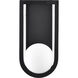 Cradle LED 12 inch Matte Black Outdoor Wall Sconce