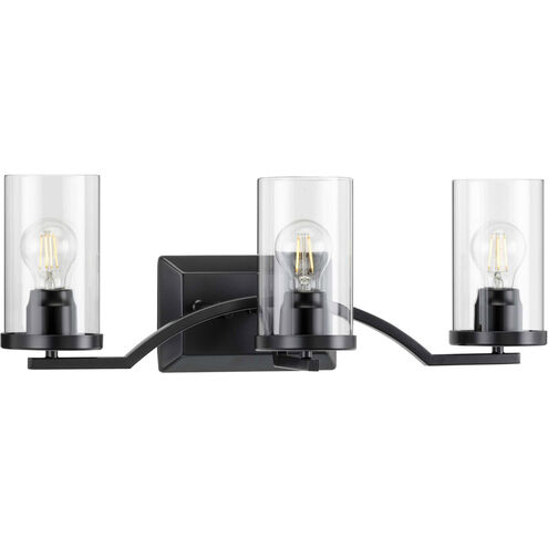 Lassiter 3 Light 24 inch Matte Black Bath Vanity Wall Light