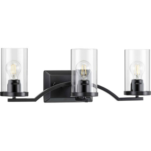 Lassiter 3 Light 24 inch Matte Black Bath Vanity Wall Light 