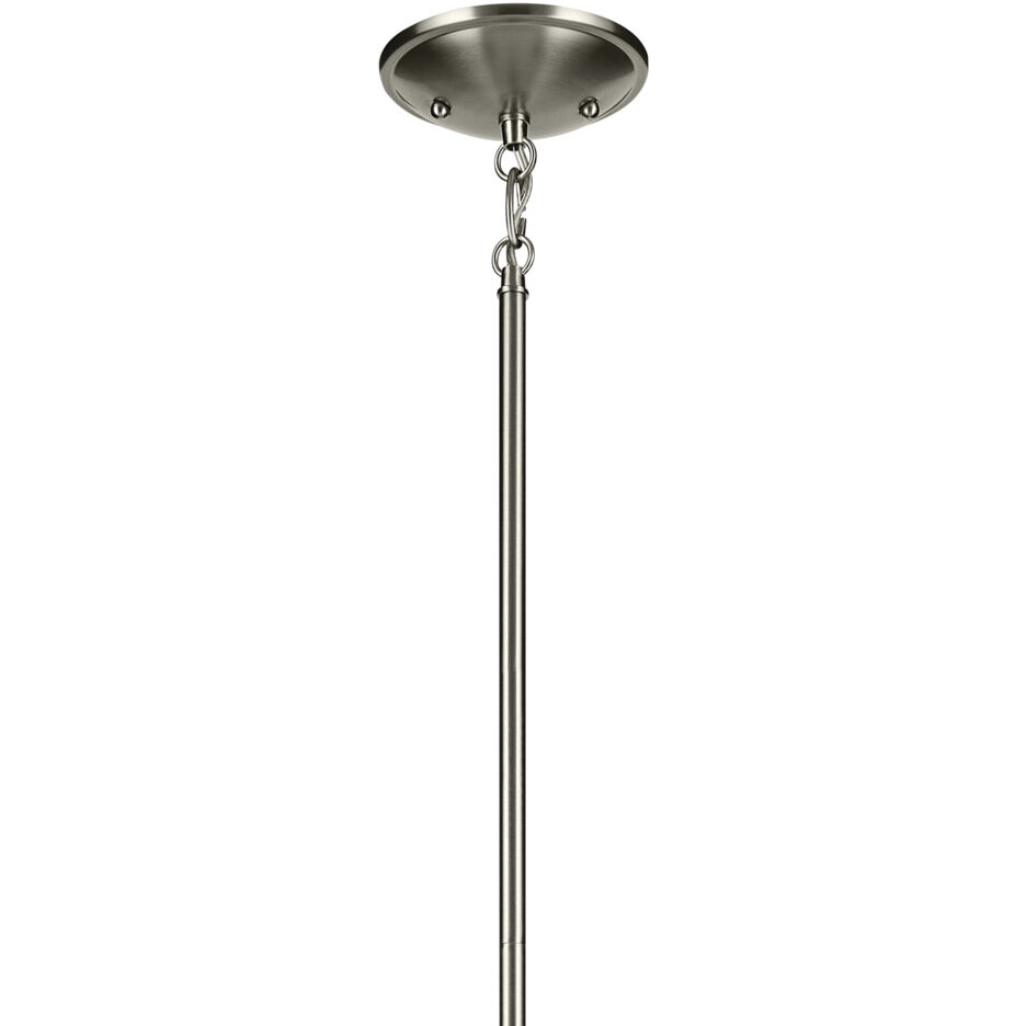 Shailene 1 Light Brushed Nickel Mini Pendant Ceiling Light in Clear