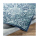 Lara 87 X 63 inch Navy/Teal/Silver Gray/White Rugs