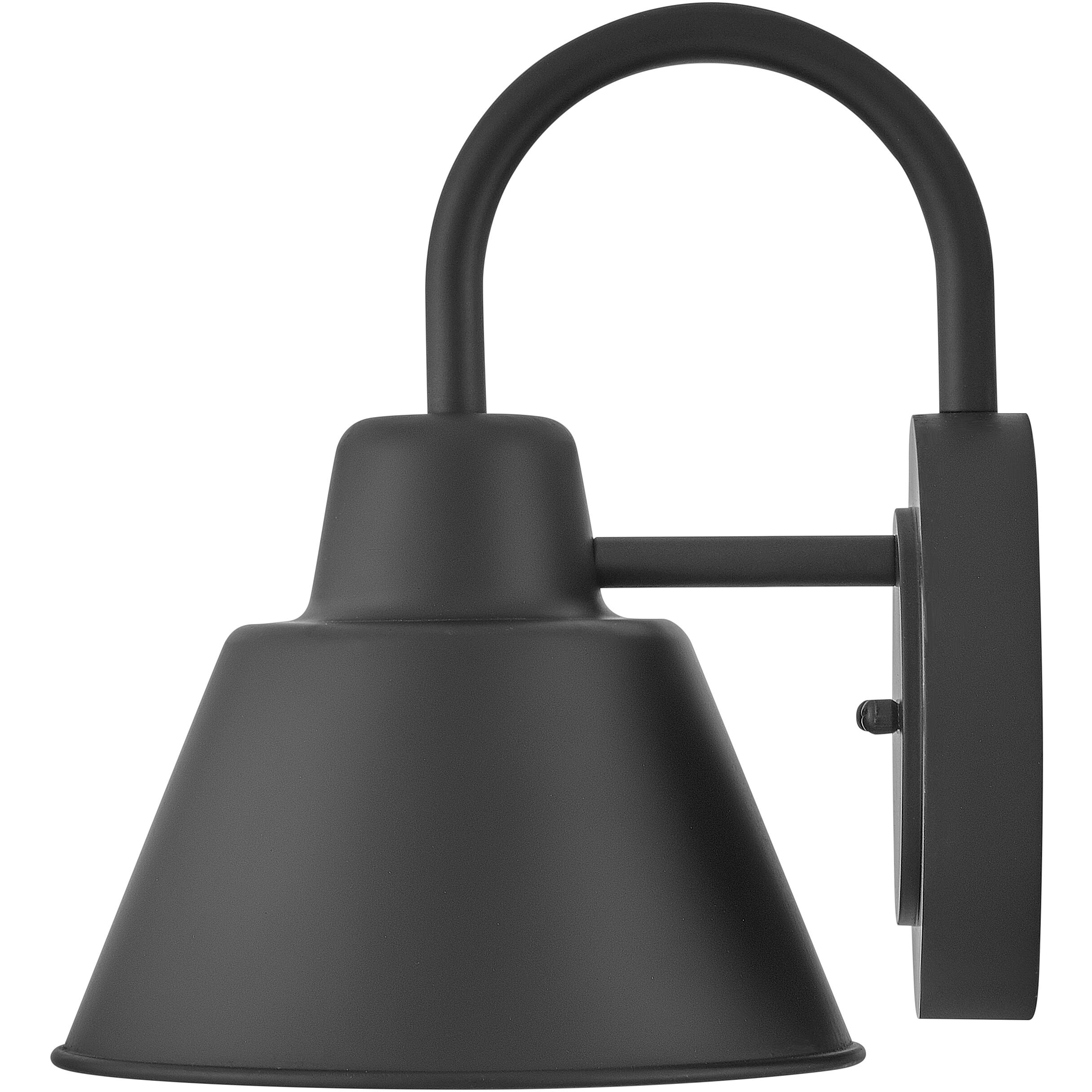 Wes LED 10.5 inch Black Outdoor Wall Mount, Coastal Elements