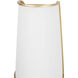 Coco Wall Sconce Wall Light in Matte White/French Gold