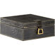 Wildwood 8 inch Black Crocodile Box