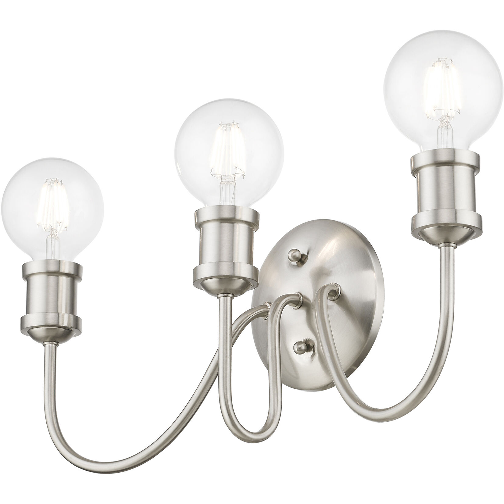 Lansdale 3 Light 19 inch Brushed Nickel Vanity Sconce Wall Light