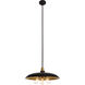 Anders 3 Light 21 inch Black and Brass Chandelier Ceiling Light