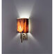 Dessy One / 8 1 Light 14 inch Stainless Steel ADA Wall Sconce Wall Light in Root Beer, Double Glass