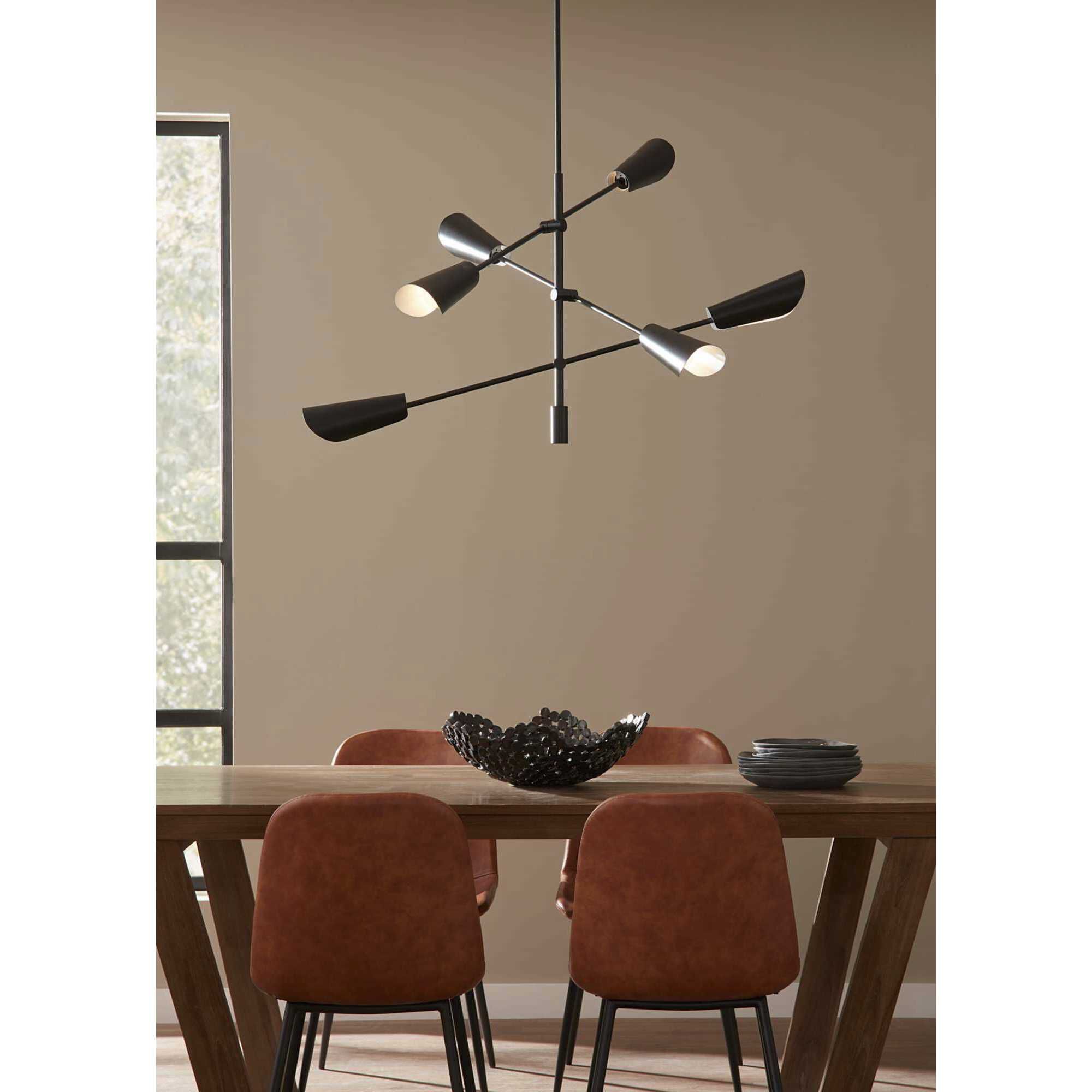 Cornett LED 44.12 inch Matte Black Chandelier Ceiling Light