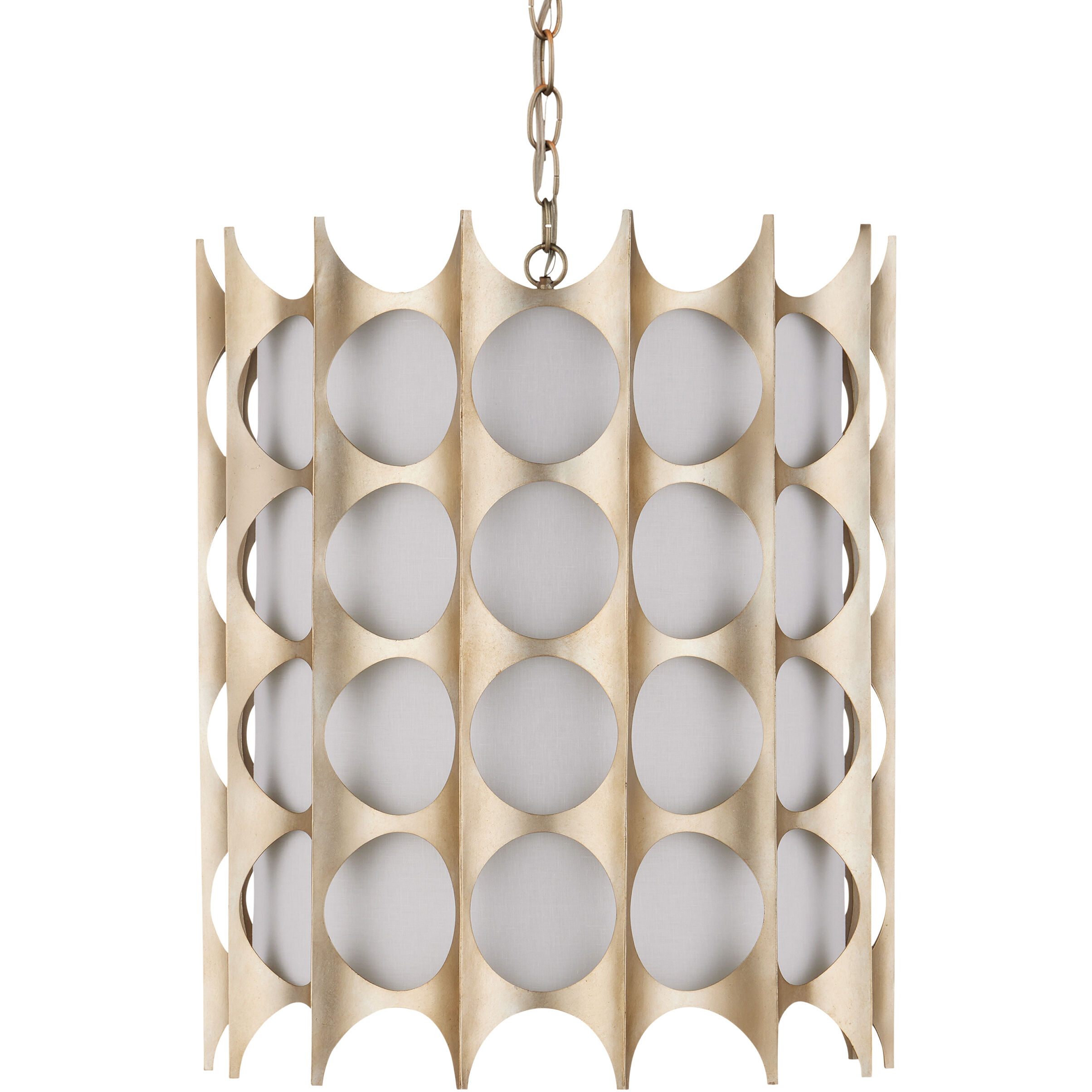 Bardi 4 Light 20 inch Contemporary Silver Leaf Pendant Ceiling Light