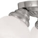 Edgemont 3 Light 16 inch Brushed Nickel Semi-Flush Ceiling Light