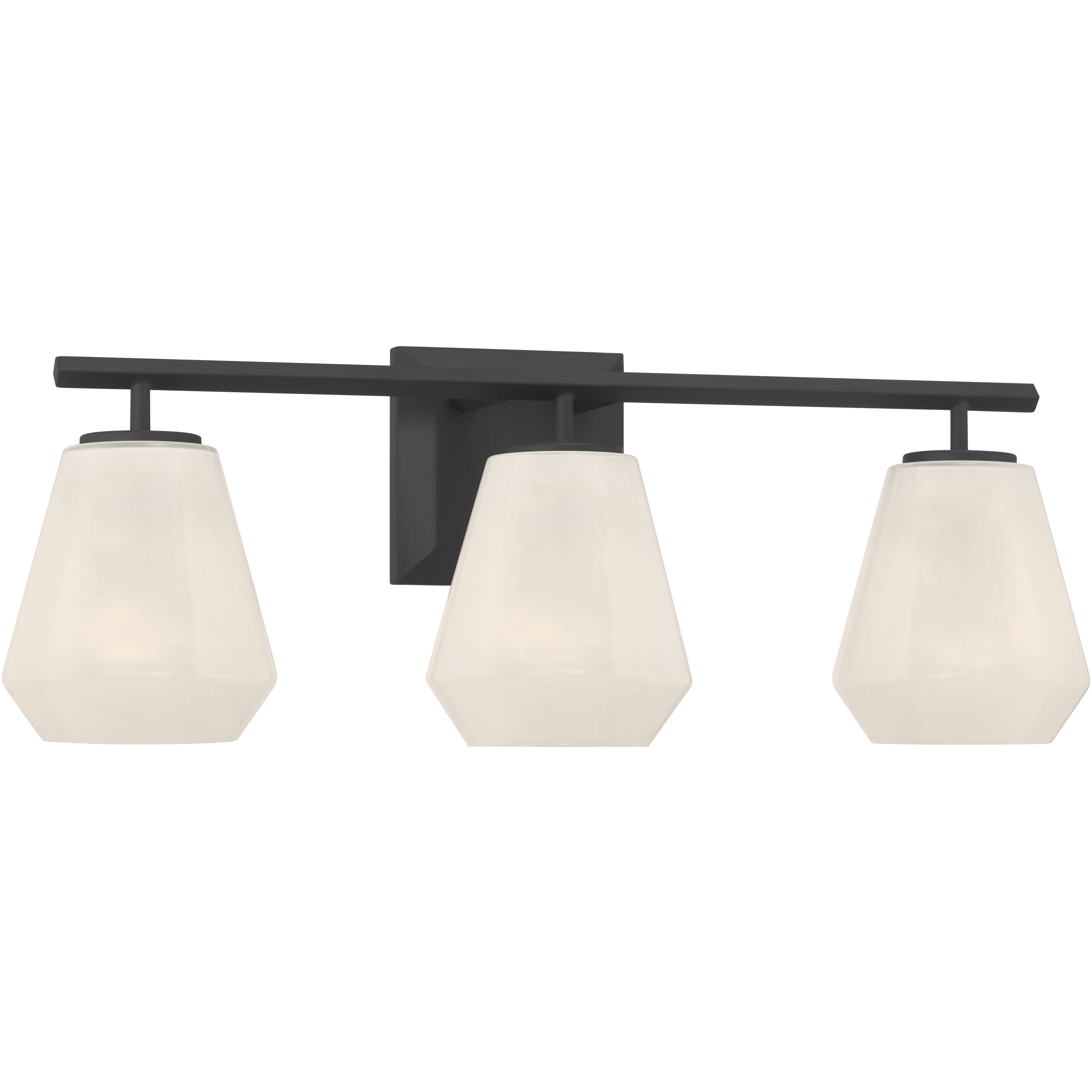 Siena 3 Light 22.75 inch Dark Matte Black Vanity Wall Light