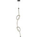 Roxanne LED 1 inch Matte Black Pendant Ceiling Light