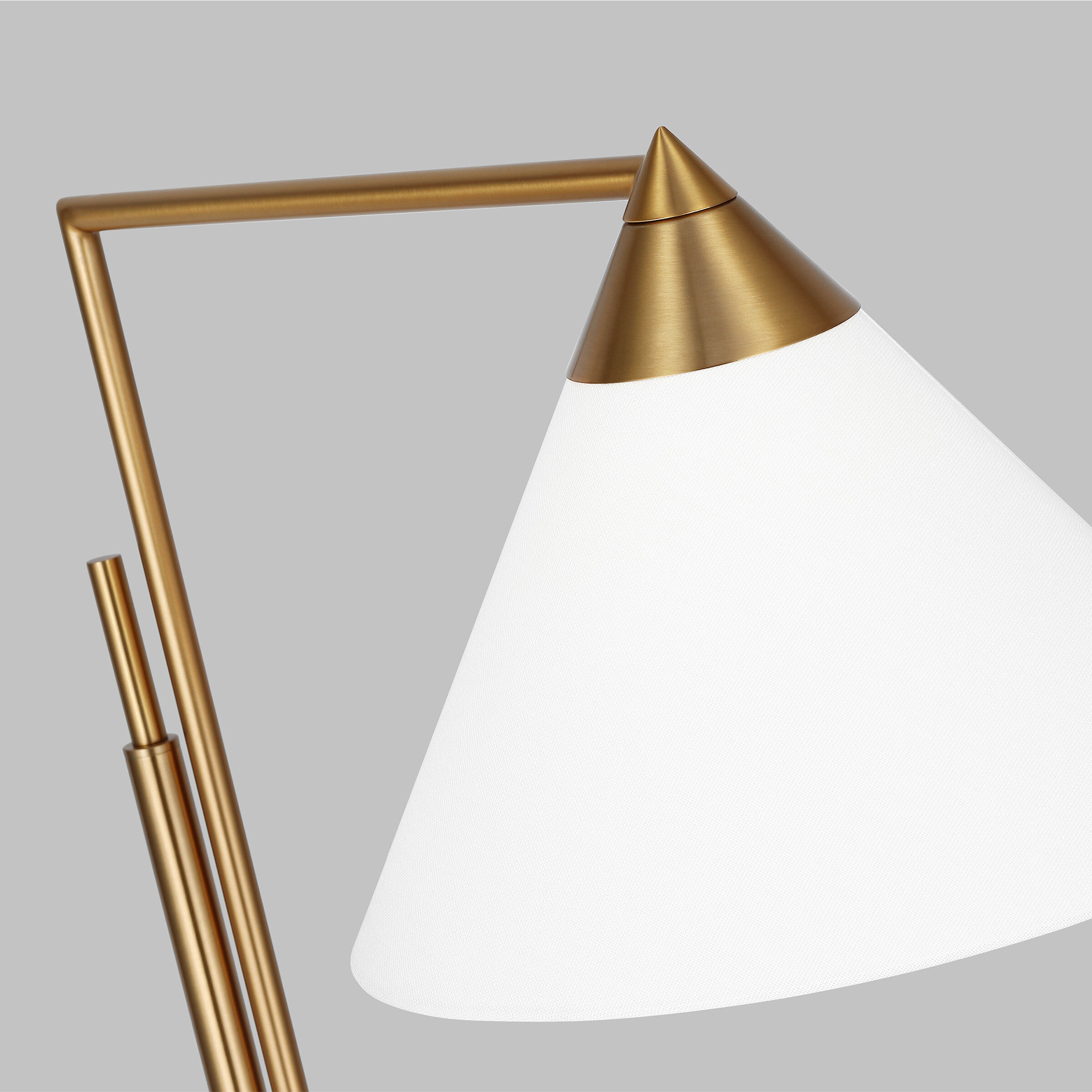 Kelly by Kelly Wearstler Franklin 42.75 inch 9 watt Burnished Brass Task Floor Lamp Portable Light