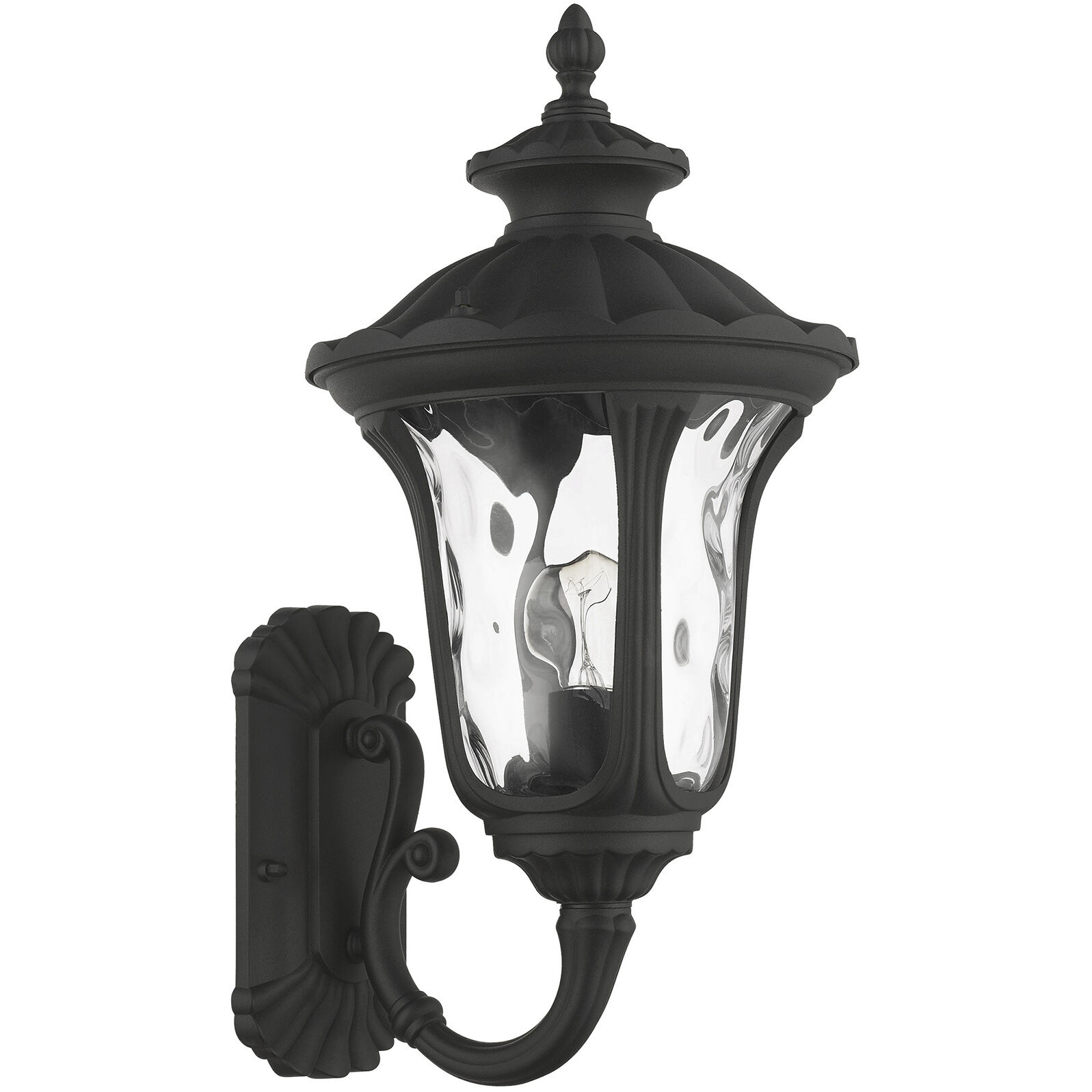 Oxford 1 Light 19 inch Textured Black Outdoor Wall Lantern