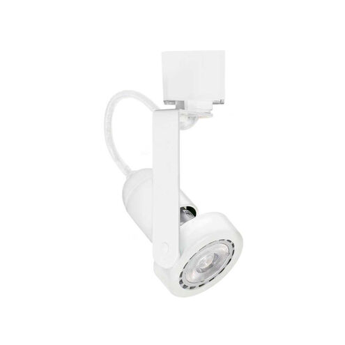 H-Type 1 Light 120V White Mini Track Head Ceiling Light, Gimbal