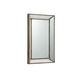 Rectangular 43 X 28 inch Aged Silver/Brown Mirror