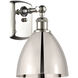 Ballston Dome LED 7.5 inch Polished Nickel Sconce Wall Light
