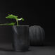 Moonrise 12.5 X 8.5 inch Vase in Matte Black Porcelain
