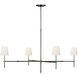 Thomas O'Brien Bryant LED 60 inch Bronze and Hand-Rubbed Antique Brass Chandelier Ceiling Light, Grande