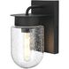 Rafael 1 Light 9 inch Black Outdoor Wall Sconce