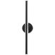Bastone LED 26 inch Black Bath Vanity & Wall Light in 4000K, dweLED