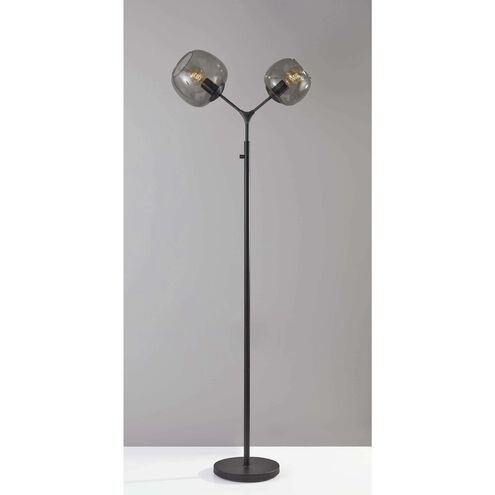 Ashton 72 inch 40.00 watt Matte Black Floor Lamp Portable Light, Tall