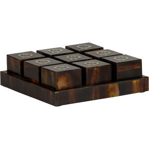 Tic Tac Toe Brown Game Decor