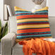 Toluca 20 X 20 inch Beige/Bright Yellow/Bright Orange/Aqua/Black Pillow Cover, Square