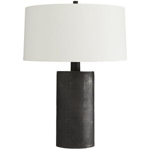 Prague 29.5 inch Blackened Table Lamp Portable Light