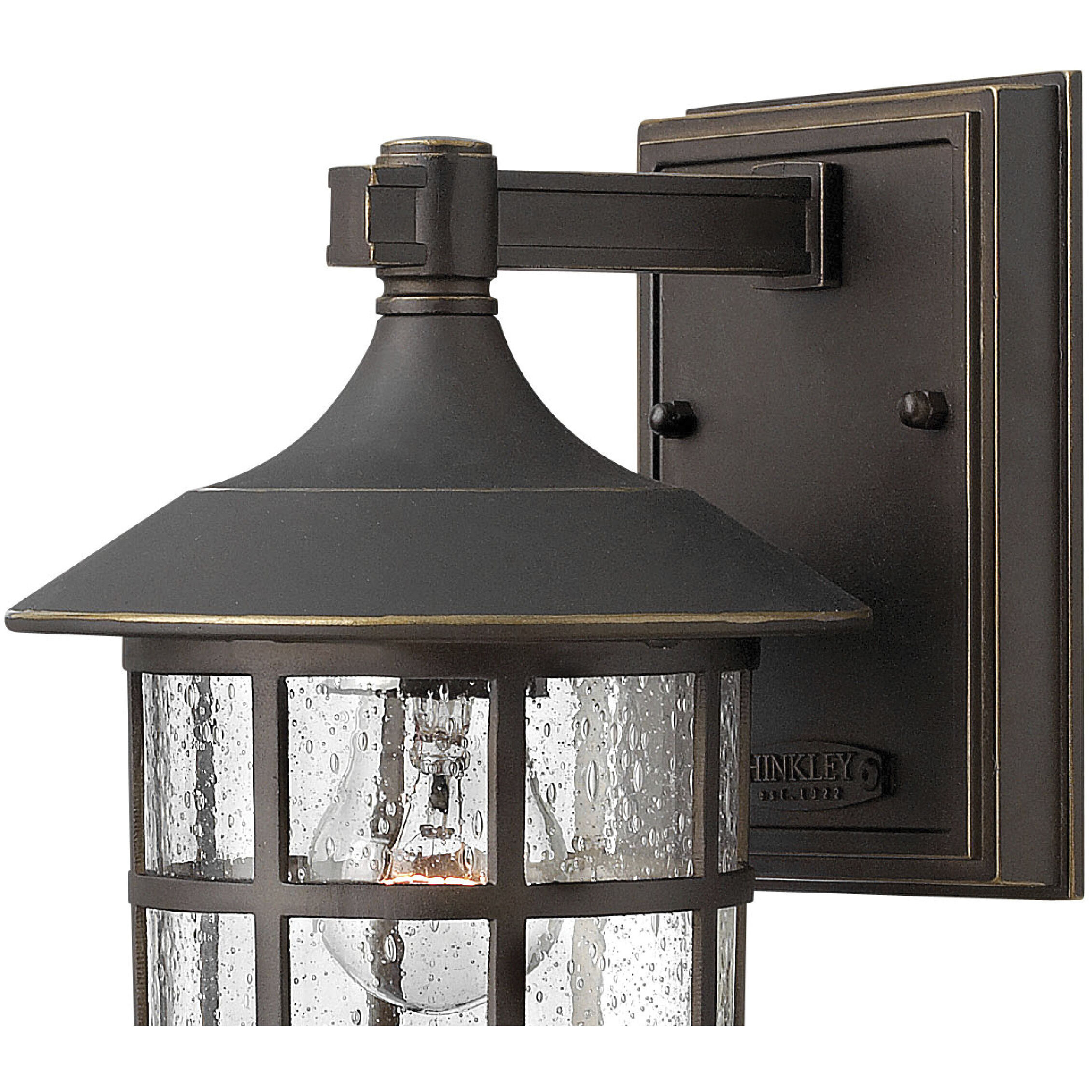 Freeport Outdoor Wall Mount Lantern in Oil Rubbed Bronze, Small